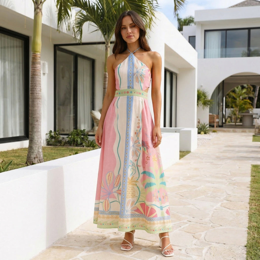 Paloma - Halter Maxi Dress