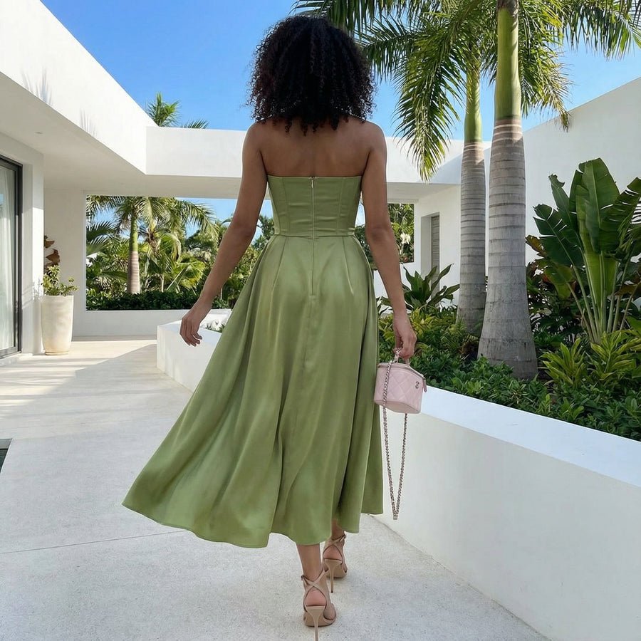 Adyson - Strapless Elegant Dress