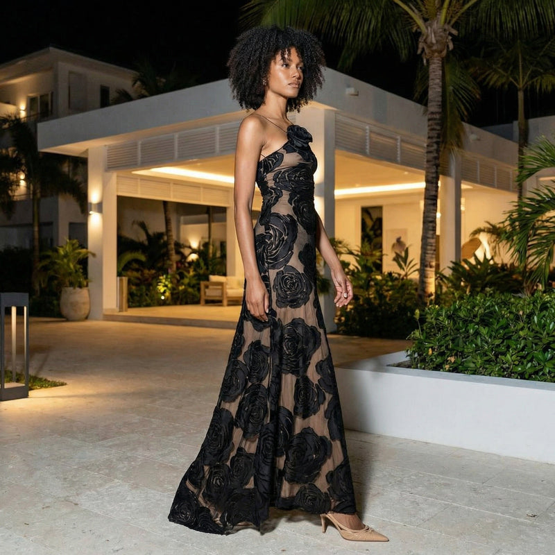 Marie - Flower Maxi Dress