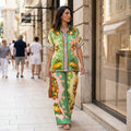 Lemonis Silk Shirt & Pant Set
